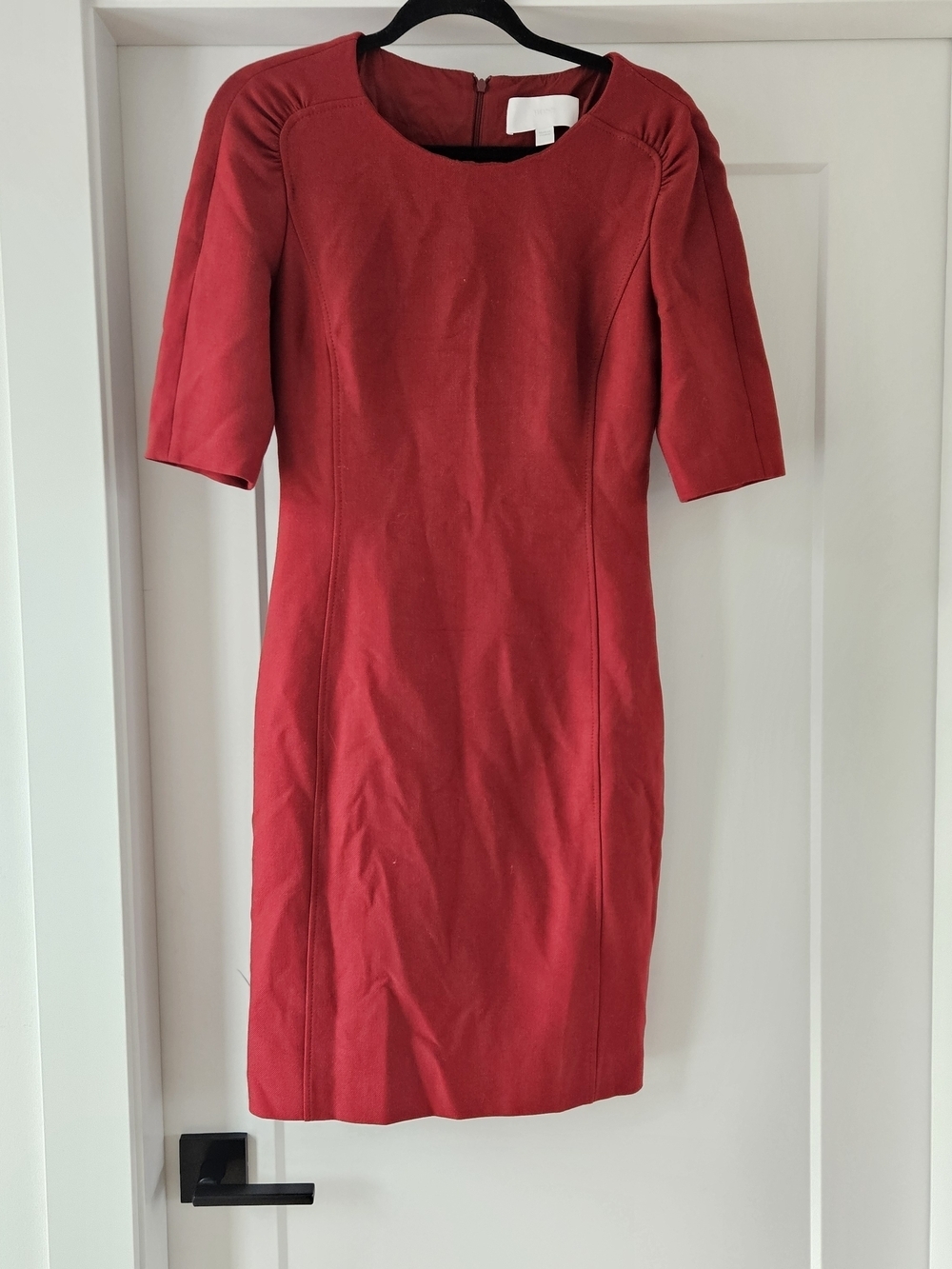 Hugo Boss Red Midi Sheath Dress